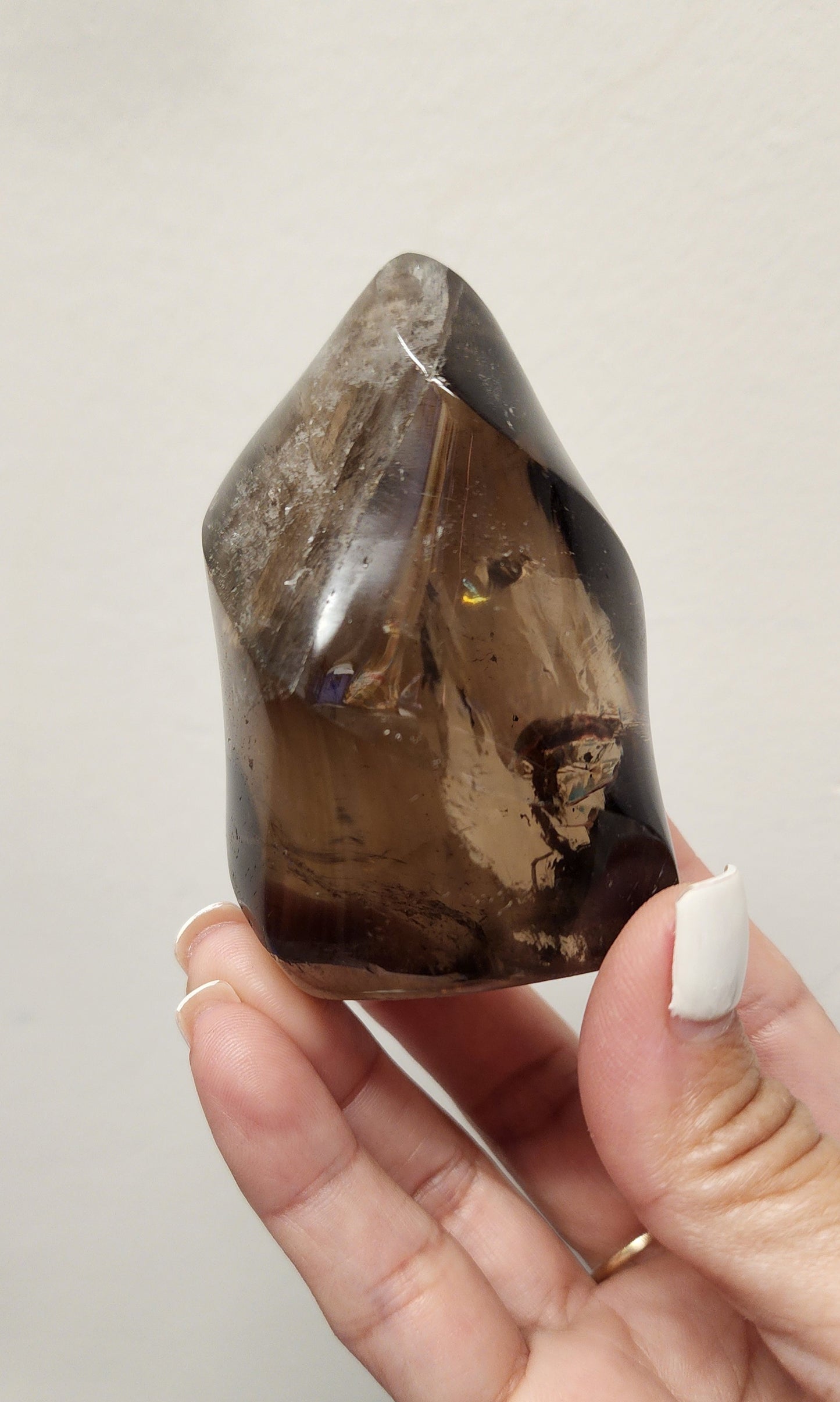 Smokey quartz flame