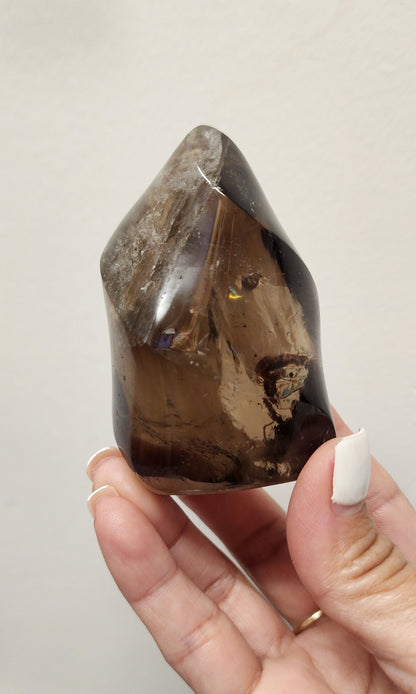 Smokey quartz flame