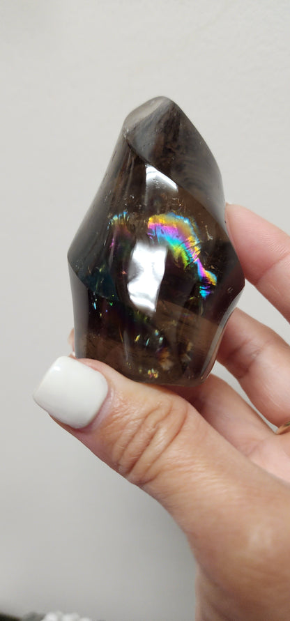 Smokey quartz flame