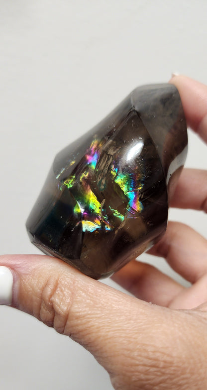 Smokey quartz flame