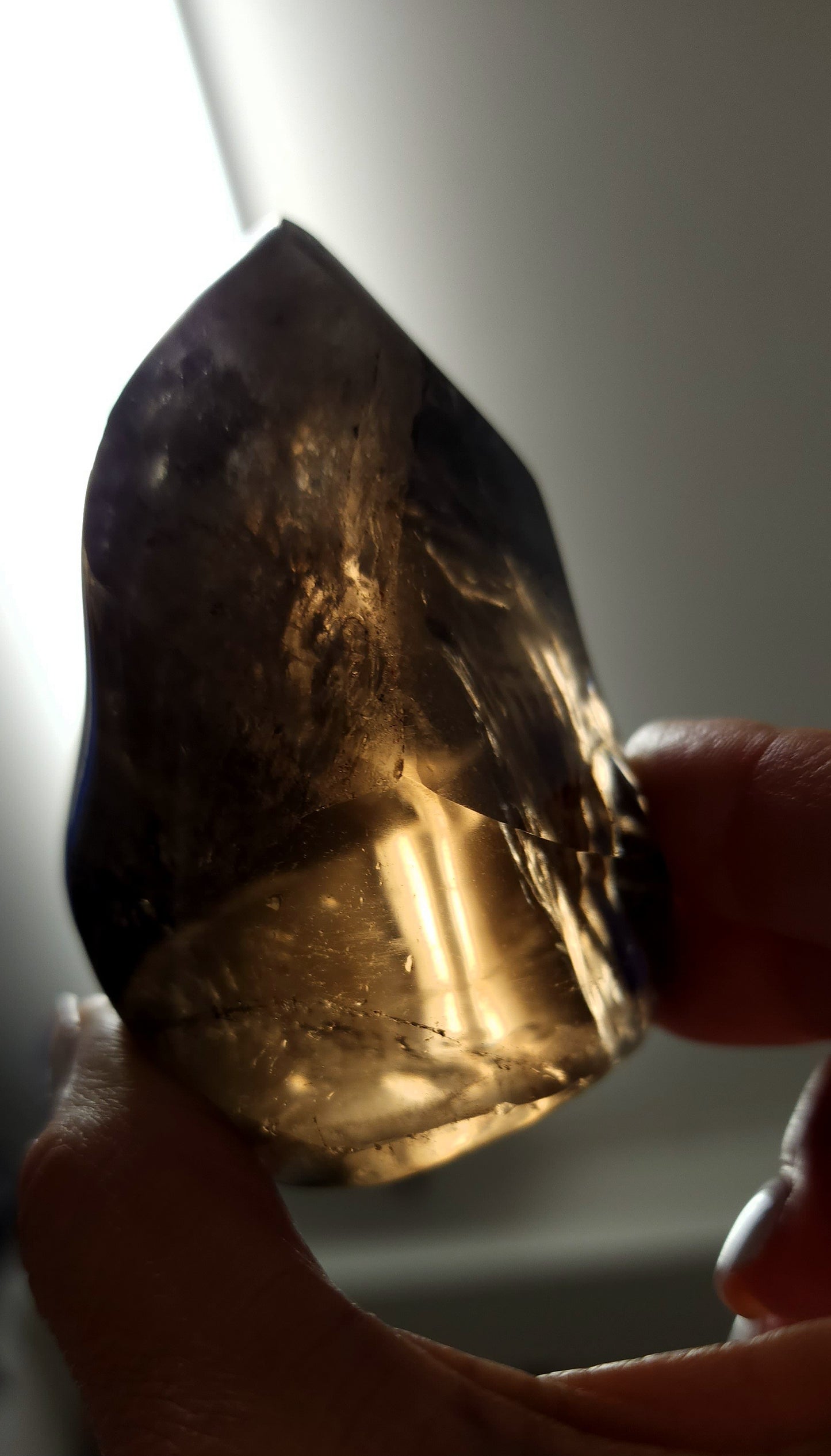 Smokey quartz flame