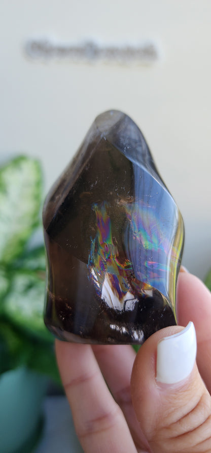 Smokey quartz flame