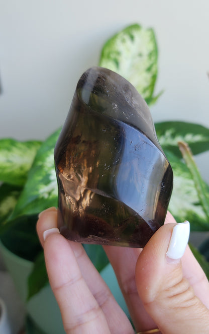 Smokey quartz flame