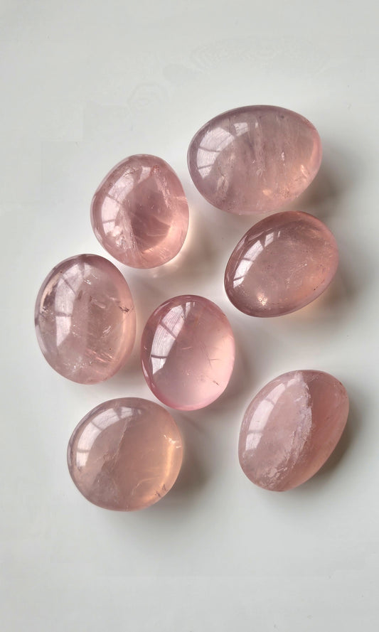 Rose quartz palm